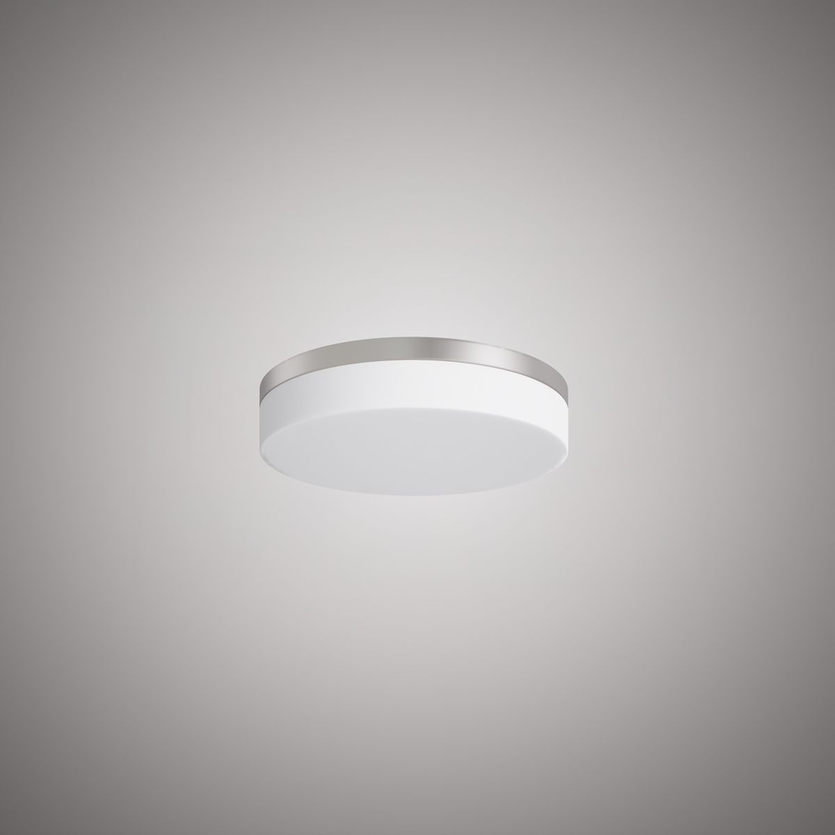 Brushed nickel 11-in Flush mount